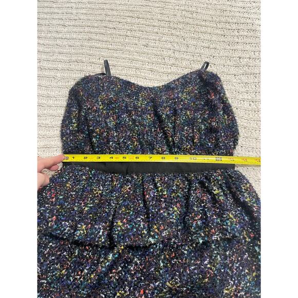 NWT BCBGeneration Sleeveless Dress Tiered Ruffled Womens Sz 4 Black Multicolored - Picture 2 of 14